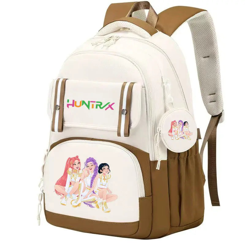 KPop Demon Hunters: Backpack Print Capacity Lightweight Daypack Schoolbag Girl Casual Travel Commute Bag
