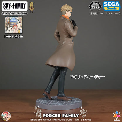 Spy x Family: Official SEGA Toy PM Series CODE White Movie Winter Outfit Statue Model Anya Yor Loid Forger Figure Anime Collectible