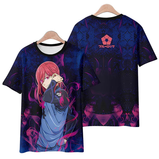 Blue Prison Blue Lock Nagi Seishiro Two Dimensional Women Casual Loose T-shirt Women T-shirt Quick Drying Breathable Comfortable