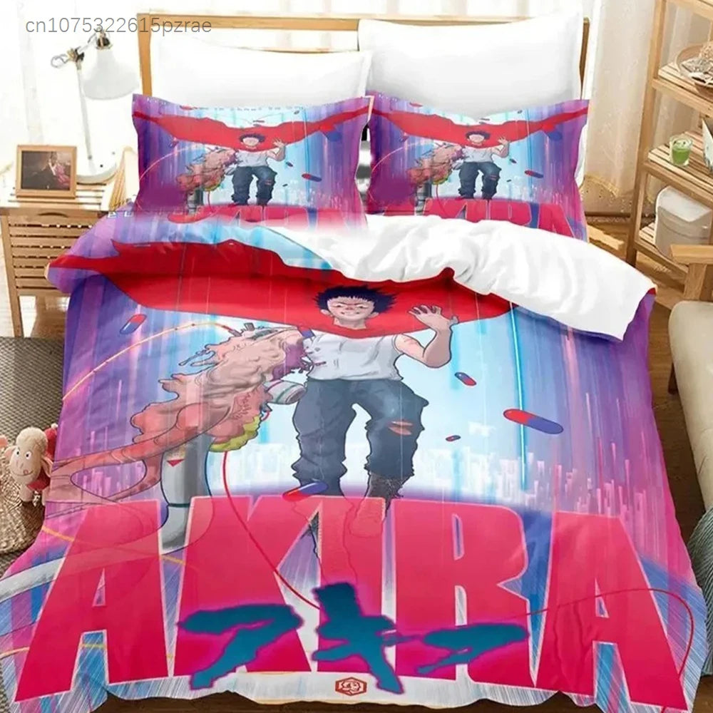Akira: Bedding Set Double Twin King Duvet Cover Comforter Pillowcase Boys Girls Adults Bedroom