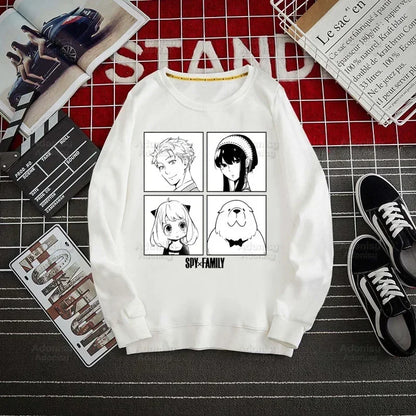 Spy Family Hoodie: Spy X Family Yor Forger Sweatshirts Loid Forger Bond Pullover Harajuku Anya Smug Casual Clothes