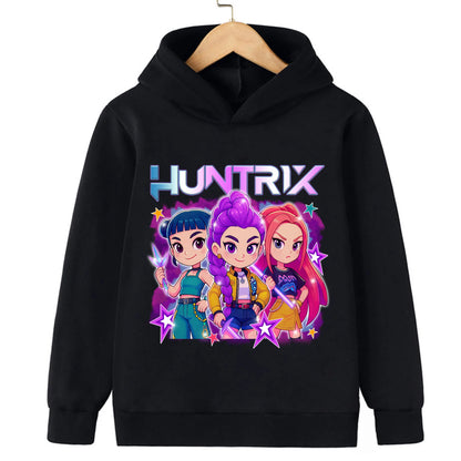 KPop Demon Hunters : Toddler Girl Clothes Demon Hunters Fashion Hoodie Clothes Child Girl Movie New Sweatshirts Casual Tops