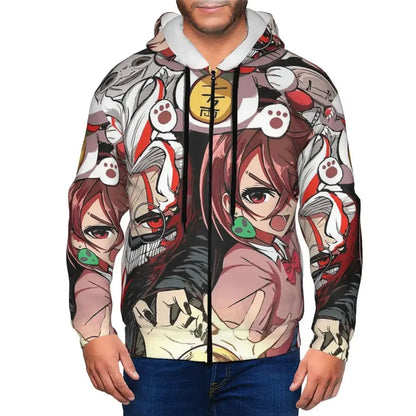 Dandadan: Zipper Hoodies Hip Hop Pullover Autumn Winter Men Women Sweatshirts Long Sleeve Tops