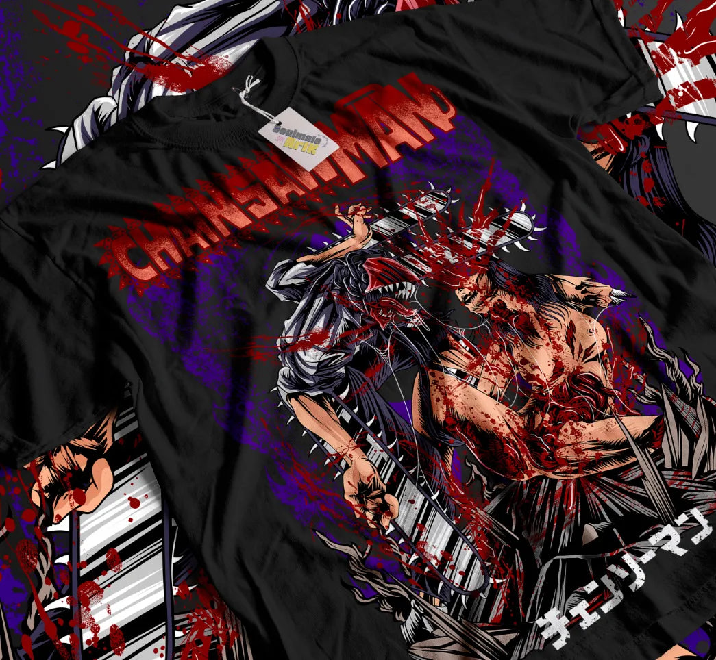 Chainsaw Man: Denji T-Shirt  Devil Anime Manga Power Sweater Hoodie Soft Tee