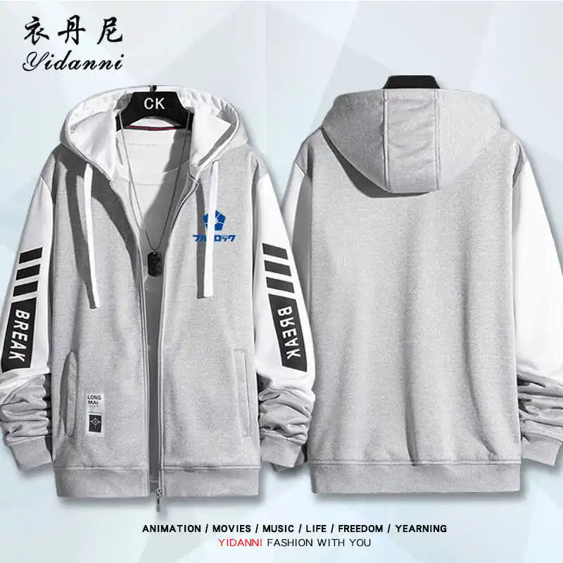 Blue Lock:  Mikage Reo Isagi Yoichi Nagi Seishiro Cosplay Jacket Zipper Hoodie Women Men Fashion Hooded Coat Couple Tops Gift