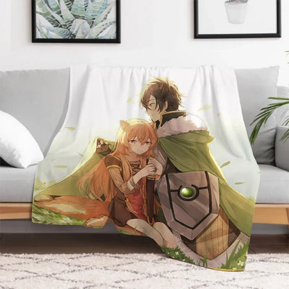 The Rising of the Shield: Hero Warm Bed Fleece Custom Nap Home Fluffy Soft Blankets King Size Microfiber Bedding