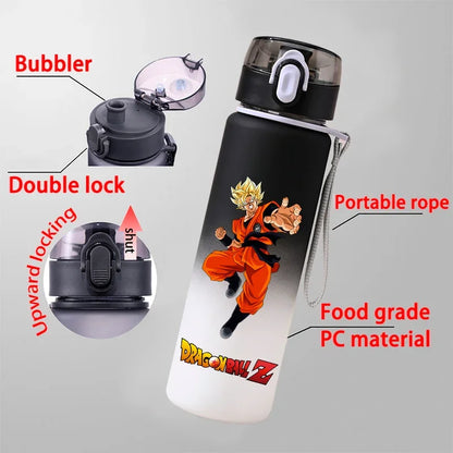 Dragon Ball : 550ml Son Goku SaiyanOutdoor Sports Portable Large Capacity Water Bottle Drinking Water Cup Holiday Childrens Gifts