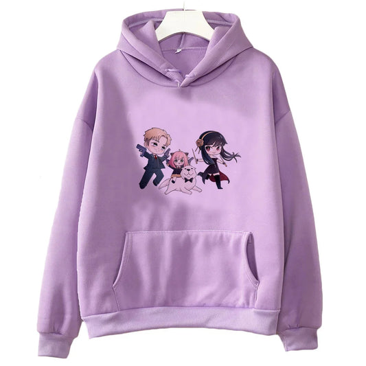 Spy x Family: hoodie sweatshirt kawaii fashion graphic 2000s tops vintage Casual Aesthetic