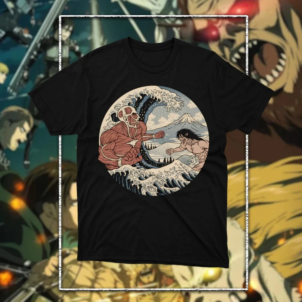 Attack on Titan: Graphic Printed T-shirt Men's and Women's T-shirt Men's Top Sports T-shirt 2026 Summer New