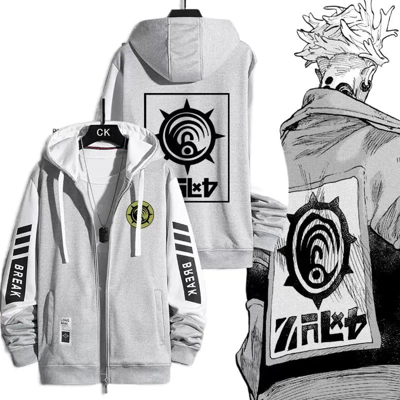 Gachiakuta:  Zip Up Hoodie Rude Riyo Costume Casual Harajuku Long Sleeves Men Women Zipper Hoodies Sweatshirt Outerwear Coat