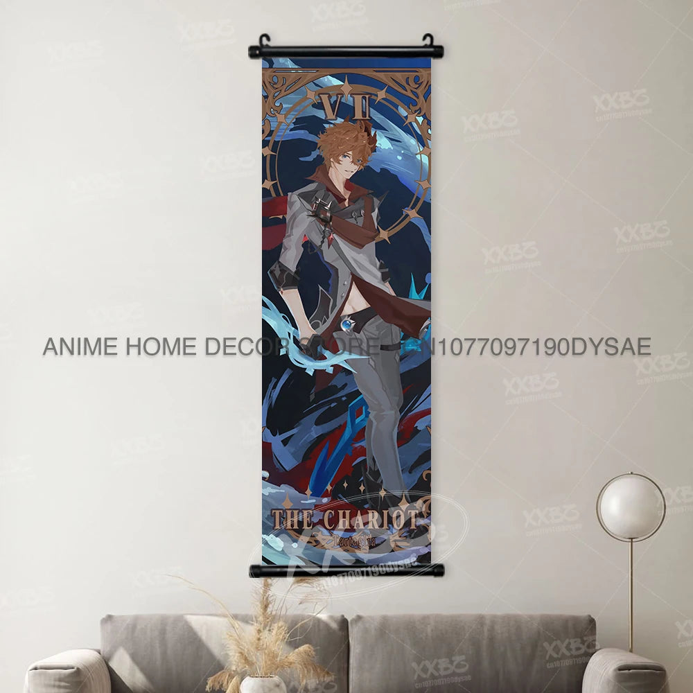 Genshin Impact: Posters Kamizato Ayaka Home Decor Klee Decorative Painting Barbara Scrolls Picture Arataki Itto Wall Artwork Sayu