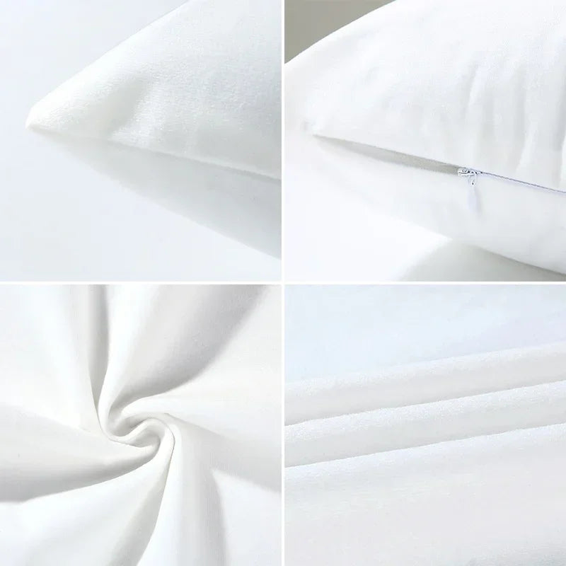 One Piece: Pillow Covers Sofa Decorative Home Double-sided Printing Short Plush Cute Cushion Cover