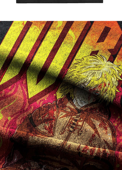 Vinland Saga: Vintage Thorfinn Ice Sea Battle Graphic T-Shirt Unisex Heavy Wash High-Weight Cotton Anime Tee Perfect Gift.