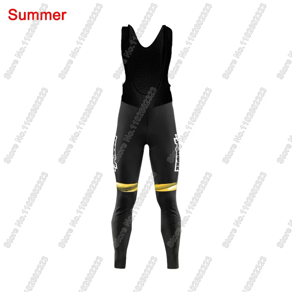 YOWAMUSHI PEDAL:Cycling Jersey 2025 Set Team Long Sleeve Cycling Clothing Bike Thermal Jacket Suit Pants Bib MTB Ropa Maillot
