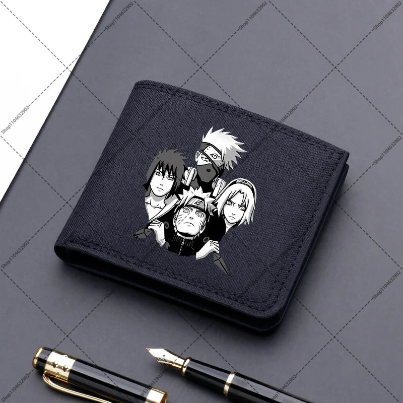 Naruto: Variotion Wallet Sasuke Sakura Cartoon Anime Pattern Portable Purses Boys Girls Cute Purse Women Creative Wallets Party Gifts