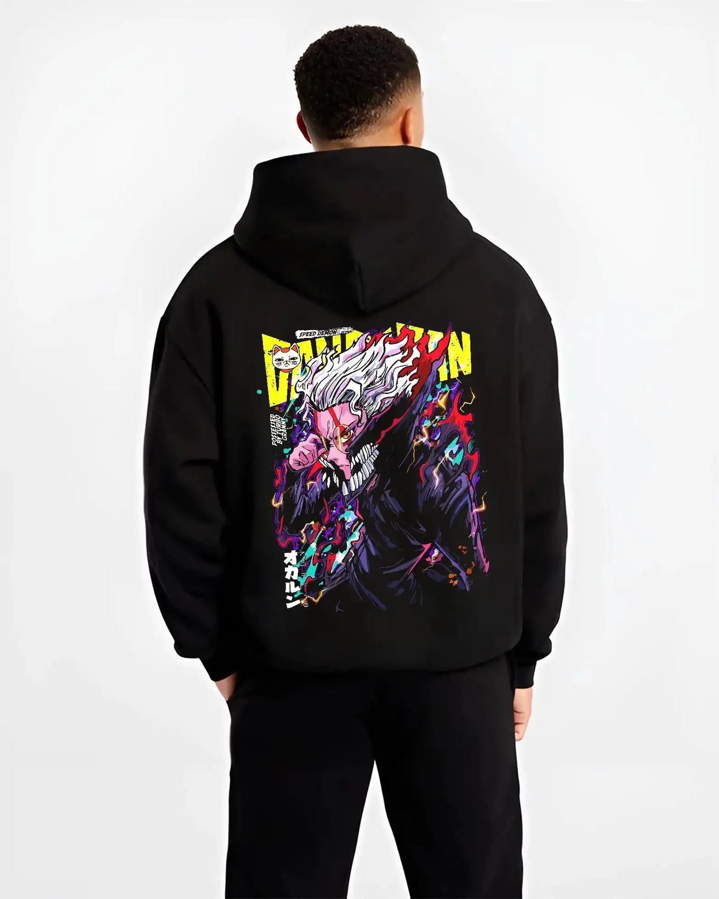 Dandadan :Turbo Granny Hoodie Evil Eye Men Women Overszied Autumn Winter Fleece-lined Warm Sweatshirts Female Male Clothing Coats