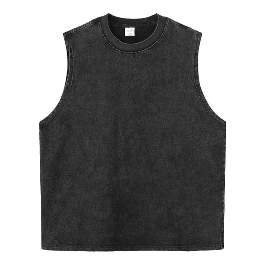 Chainsaw Man: Distressed Tank Top Reze Bomb Devil Hybrid Print Men Women Cotton Loose Fit Comfort Gym Streetwear Unisex