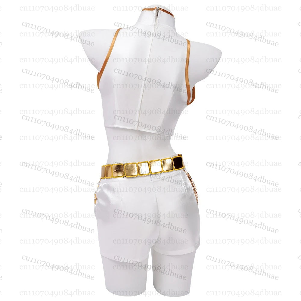 K-Pop Mira Rumi Zoey Cosplay Anime Demon Hunters Cosplay Costume Woman Black/White Gold Party Stage Play Uniform Girl Suit