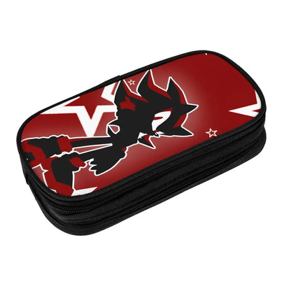 Sonic The Hedgehog: Classic Shadow The Hedgehog Pencil Cases Pencil Pouch Pen for Student Big Capacity Bag Students School Gifts Stationery