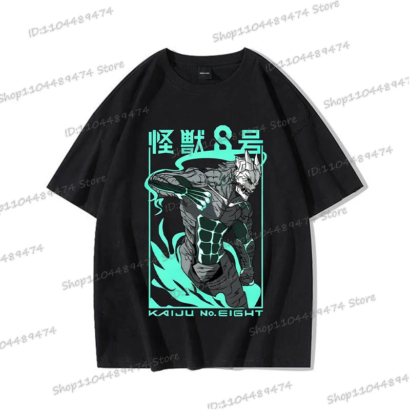 Kaiju No 8: Graphic T Shirt Casual Fashion Short Sleeve Cotton Shirt Soshiro Hoshina Funny Men Women Manga Tshirt