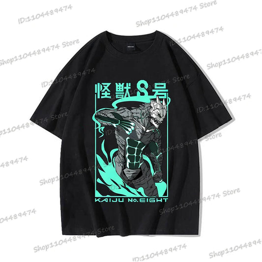 Kaiju No 8: Graphic T Shirt Casual Fashion Short Sleeve Cotton Shirt Soshiro Hoshina Funny Men Women Manga Tshirt