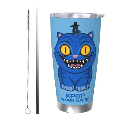 KPop Demon Hunters - Derpy  Insulated Tumbler with Lid Vacuum Thermal Mug Outdoor Travel Car Bottle Cup, 20oz