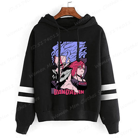 Dandadan: Okarun Hoodies Women Hooded Hoodie Funny Anime Print Sweatshirt Dandadan Graphic Casual Streetwear Hooded Pullovers