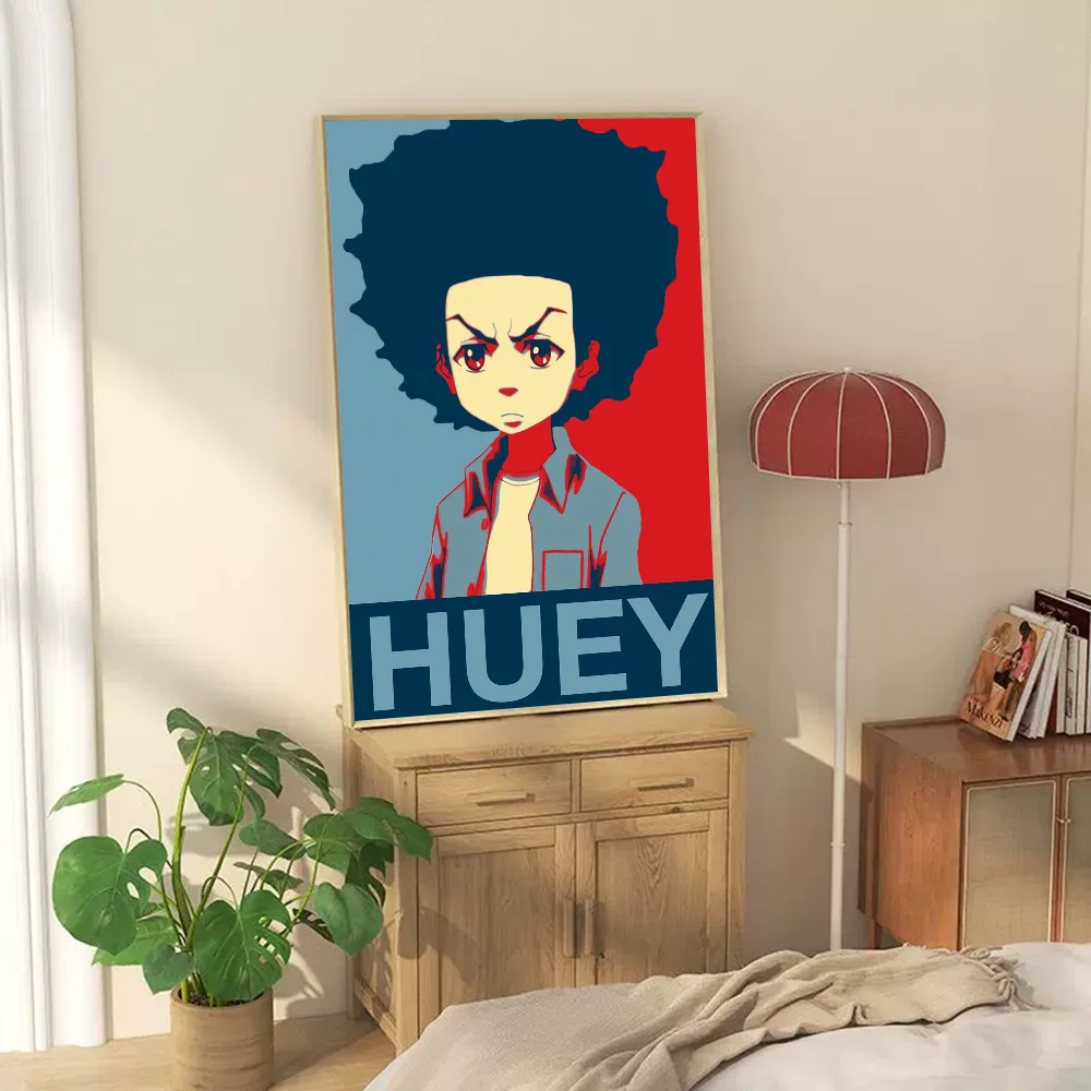 The Boondocks: Huey Freeman  Classic Anime Poster Fancy Wall Sticker for Living Room Bar Decoration Decor Art Wall Stickers