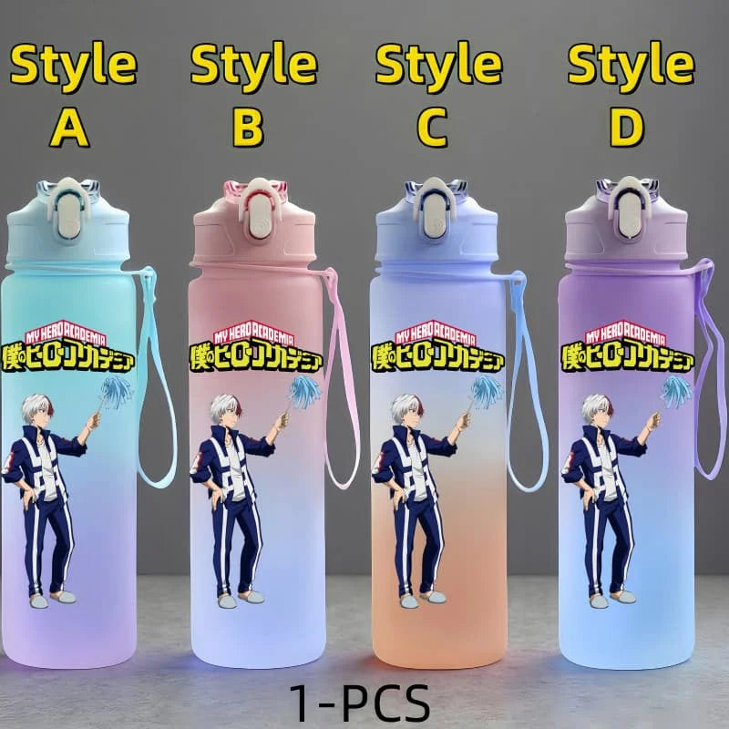 My Hero Academia: Character Water Cup Outdoor Large Capacity Portable Rope Drinking Bottle Children's Gift Drinking Kettle