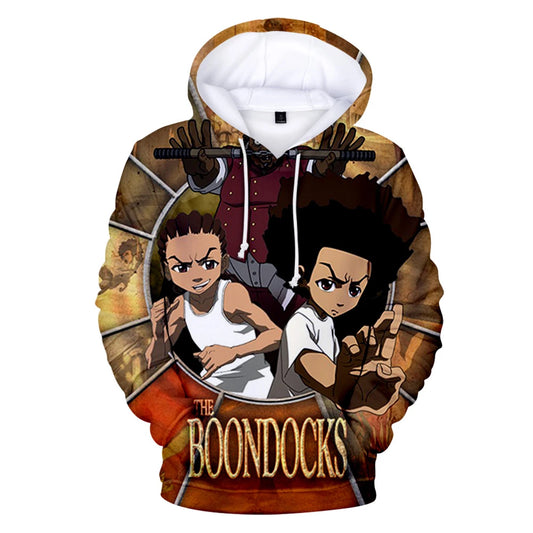 The Boondocks: Hoodies 3D Long Sleeve Sweatshirt Men's Hoodie Women Casual Harajuku Streetwear Unisex Oversized Clothes