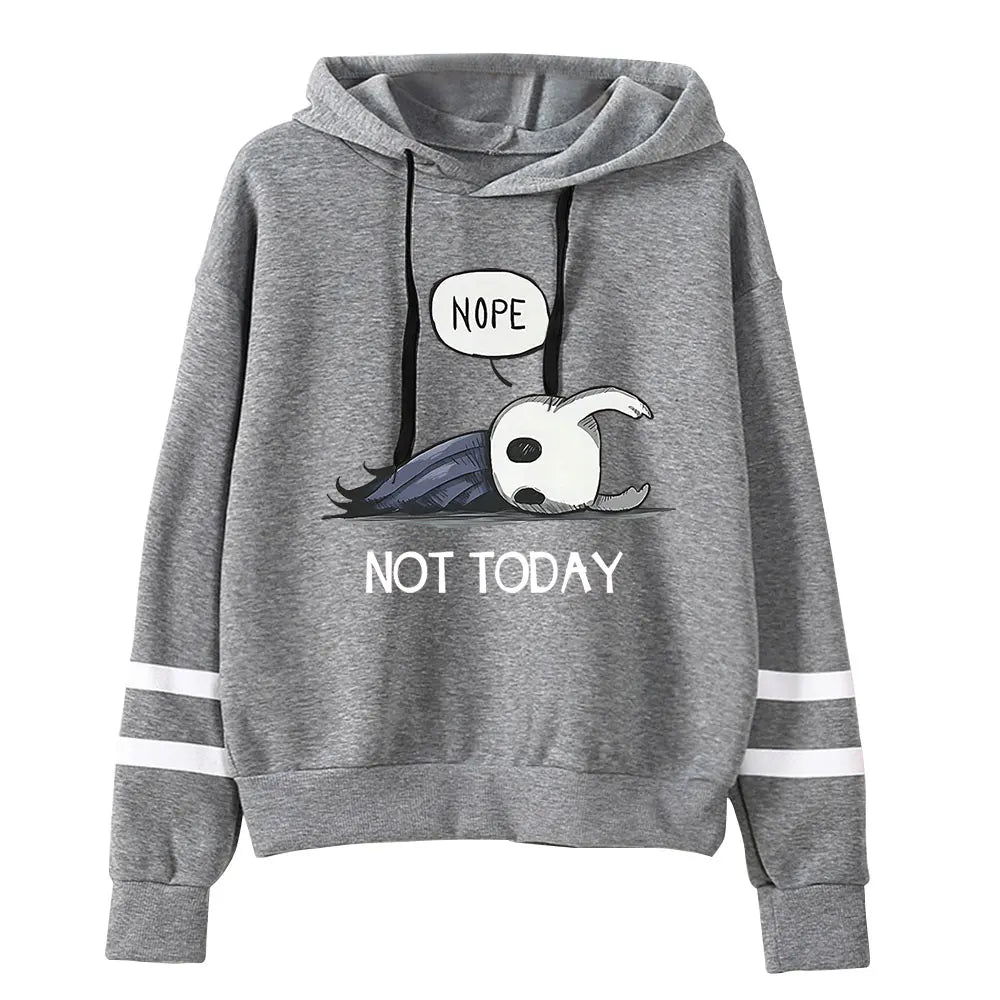 Hollow Knight: Nope Not Today Hoodie Vintage 90s Merch Pullover Merch Tracksuit Hoodie Sweatshirt Fashion Pullover