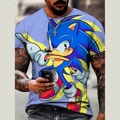 Sonics The Hedgehog-s 3D Print T-Shirt Top Shirts