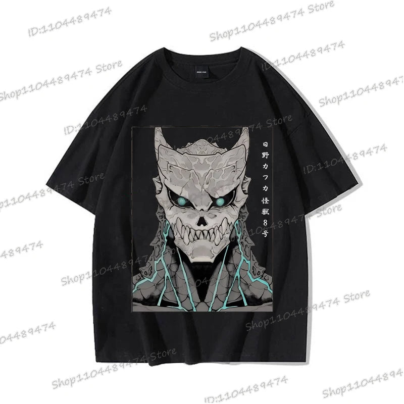 Kaiju No 8: Graphic T Shirt Casual Fashion Short Sleeve Cotton Shirt Soshiro Hoshina Funny Men Women Manga Tshirt