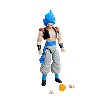 Dragon Ball: 5 Pcs/Set Action Figure Son Goku Vegeta Gogeta Super Saiyan Change Head Figurine 2 Style Ornament Gifts