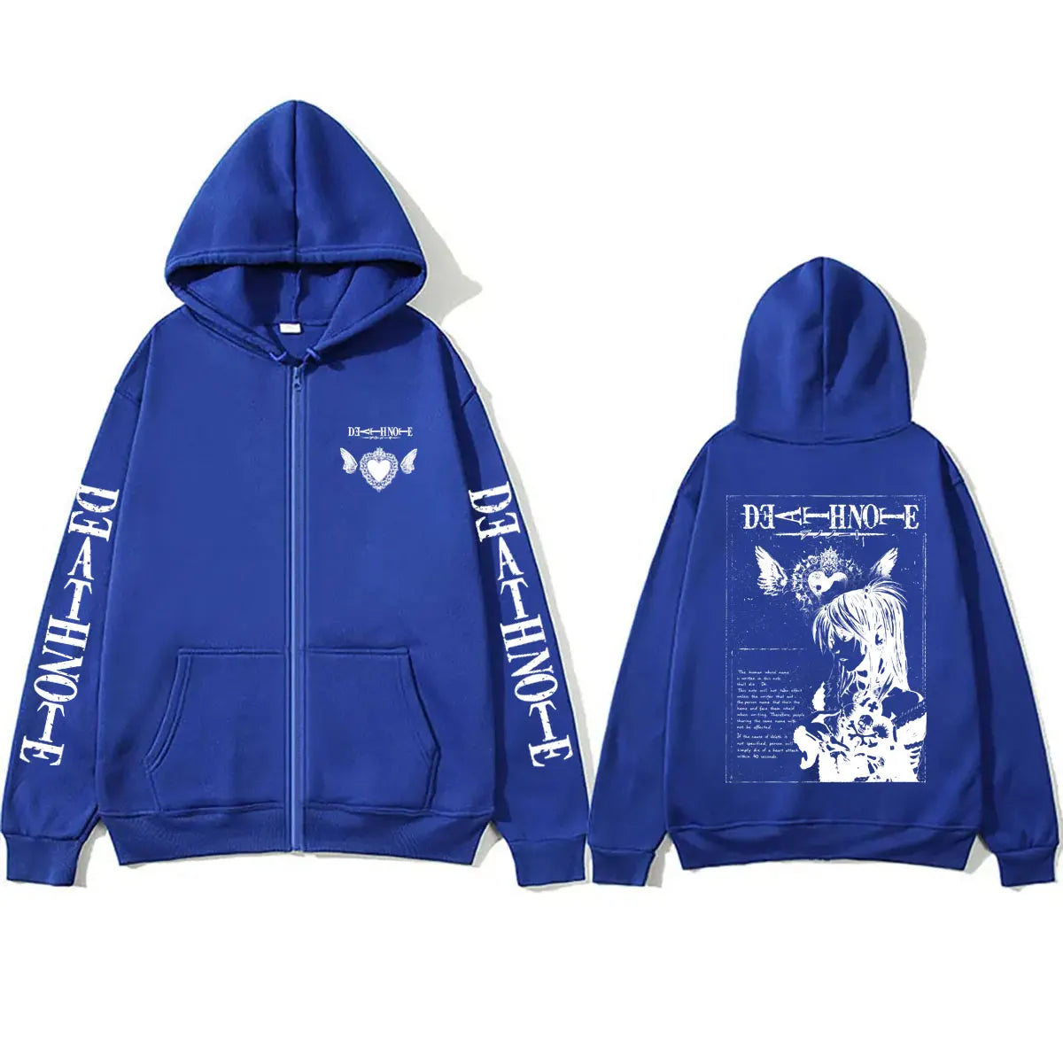 Death Note: Misa Zipper Hoodie Men Women Y2k Casual Oversized Zip Up Jacket Coat Unisex 90s Manga Cosplay Zip Up Sweatshirt