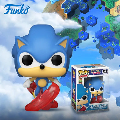 Sonic The Hedgehog: Funko POP Original  30th Anniversary Running Sonic Peripheral Figurine Gift for Boys Girls Children's Day