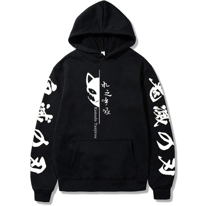 Demon Slayer: Hoodie Kamado Tanjirou Plus Size Harajuku Female Long Sleeve Streetwear Clothing