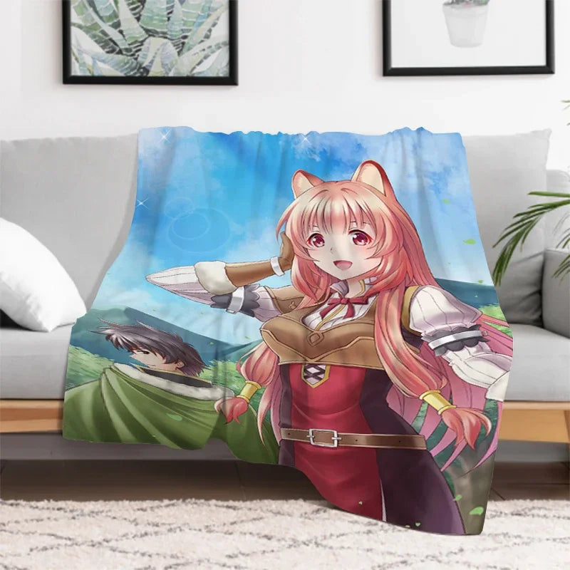 The Rising of the Shield: Hero Warm Bed Fleece Custom Nap Home Fluffy Soft Blankets King Size Microfiber Bedding