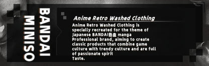Demon Slayer: Men's Women's Washed T-Shirt Inosuke Hashibira Summer Spring Anime Tee Retro Distressed High Quality Short Sleeve