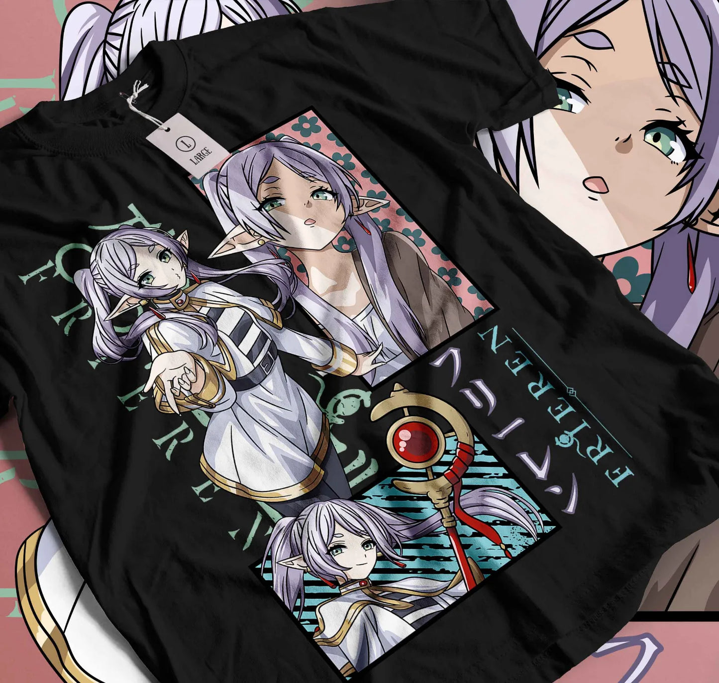 Frieren: T-Shirt Beyond Journey's End Fern Stark Girl Anime Gifts Shirt Gift 184