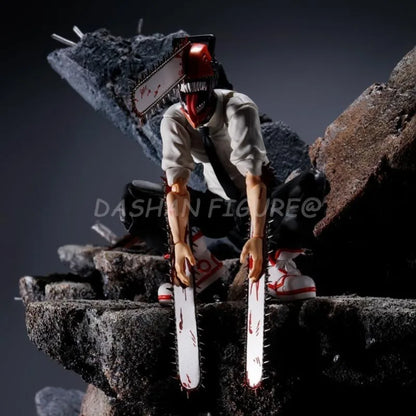 Chainsaw Man:15cm Anime Shf  Denji Action Figure Joint Mobility PVC Collection Electric Saw Demon Figures Model