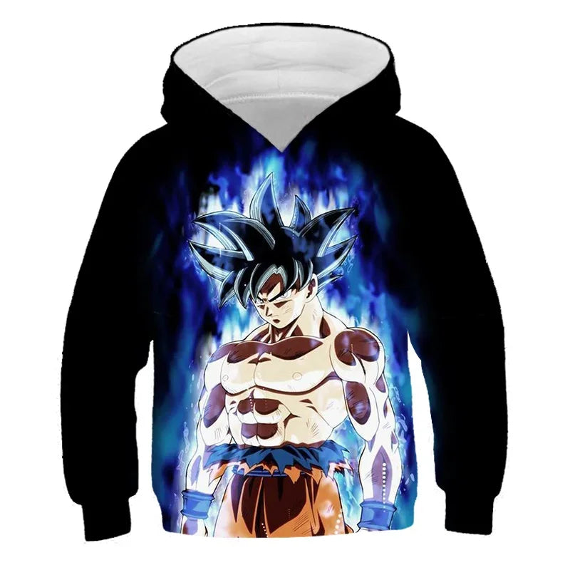 Dragon Ball Z: (KIDS) Hoodie Boys and Girls 3D Printing Sweatshirt Fashion Loose Long Sleeve Spring Autumn Goku Veget Pullover