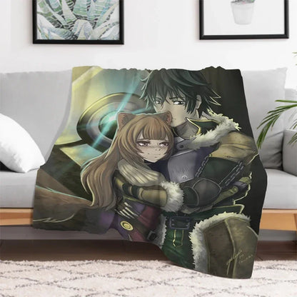The Rising of the Shield: Hero Warm Bed Fleece Custom Nap Home Fluffy Soft Blankets King Size Microfiber Bedding