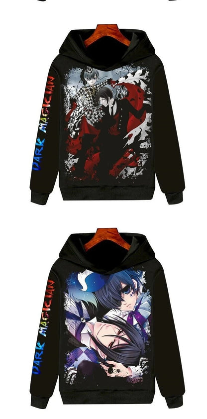 Black Butler: Long Sleeve Hoodie 3D Clothing Unisex Warmth Youth Fashion Sports Cartoon Anime Design Not Deformable