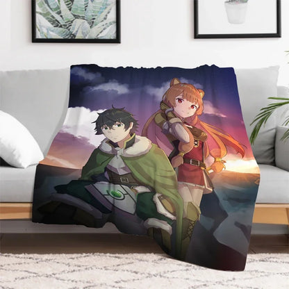 The Rising of the Shield: Hero Warm Bed Fleece Custom Nap Home Fluffy Soft Blankets King Size Microfiber Bedding
