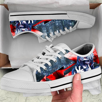 Tokyo Ghoul :Volume 4 Pattern Anime Classic Low Style Casual Sneakers Canvas Fashion Breathable Mens Womens Shoes Lace-up shoe