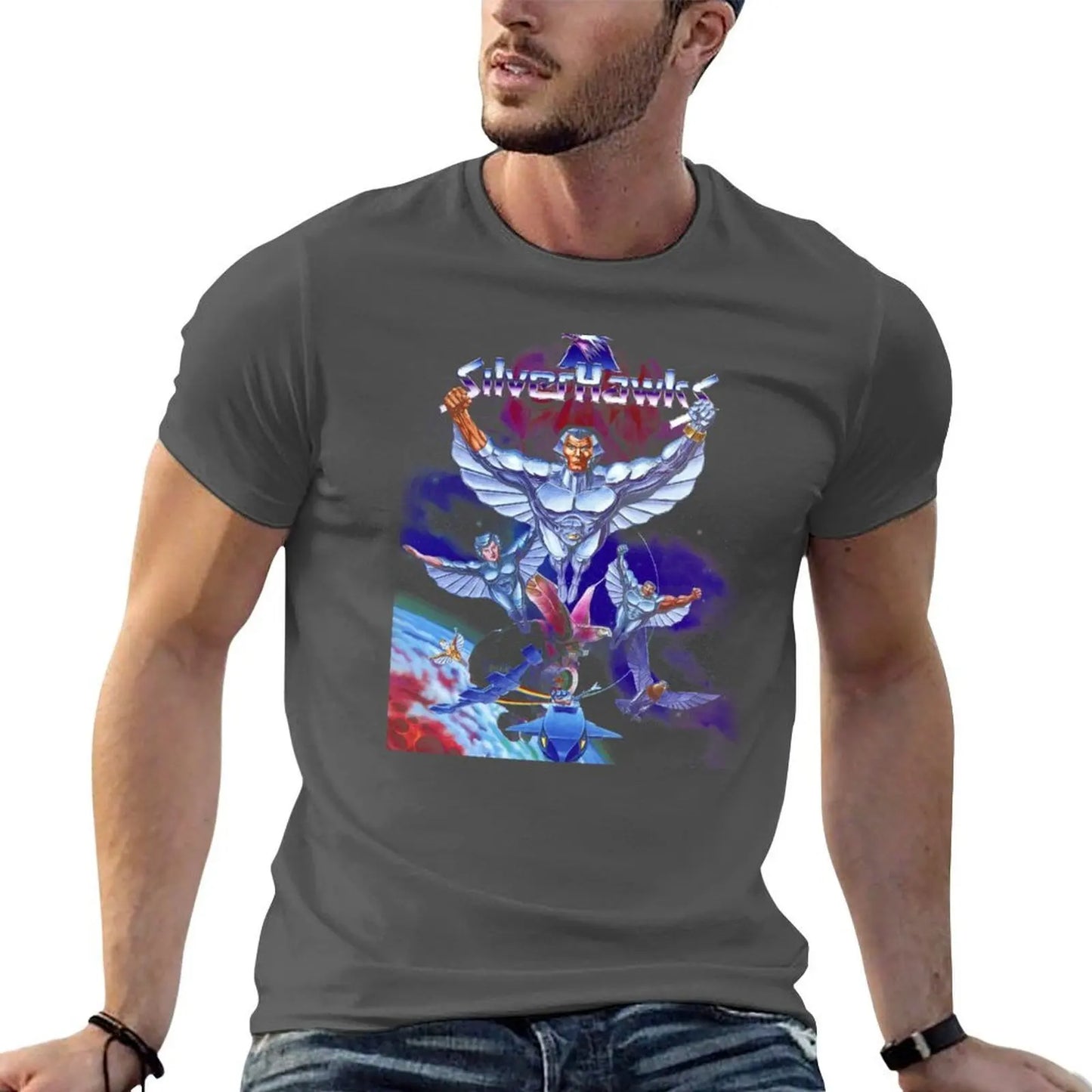 SilverHawks: T-Shirt Classic Graphic Short Sleeve Top