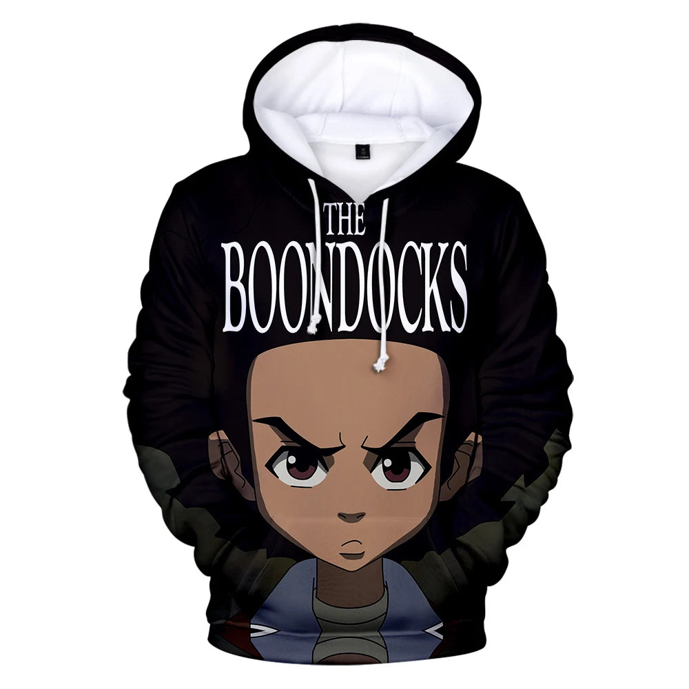 The Boondocks: Hoodies 3D Long Sleeve Sweatshirt Men's Hoodie Women Casual Harajuku Streetwear Unisex Oversized Clothes