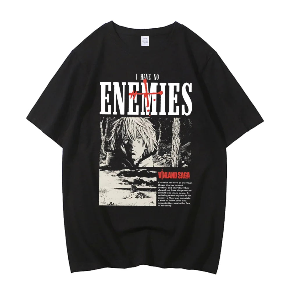 Vinland Saga: Manga Graphic T-shirt Thorfinn  T Shirt Men Women Clothing High Quality Summer 100% Cotton Short Sleeve Tees