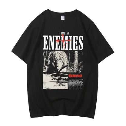 Vinland Saga: Manga Graphic T-shirt Thorfinn  T Shirt Men Women Clothing High Quality Summer 100% Cotton Short Sleeve Tees